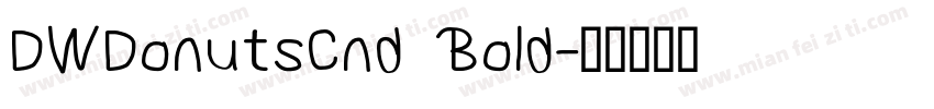 DWDonutsCnd Bold字体转换